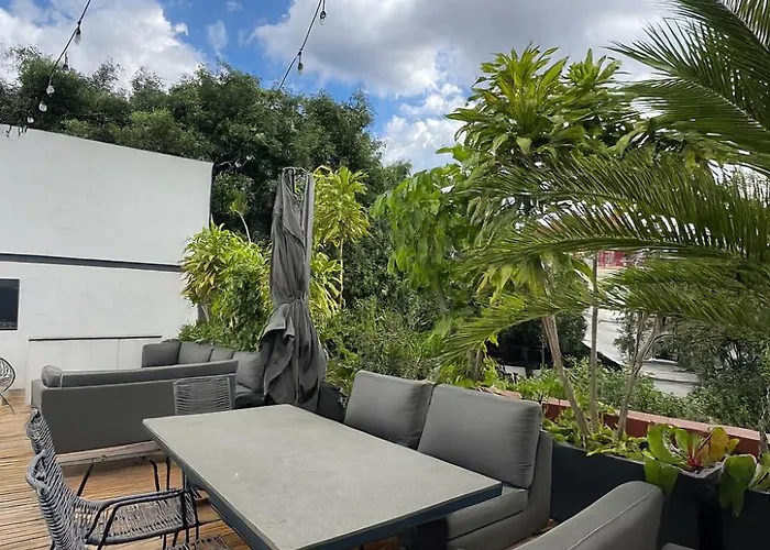 Stylish Colonial In Roma Norte W Rooftop 8br Сasa de vacaciones *